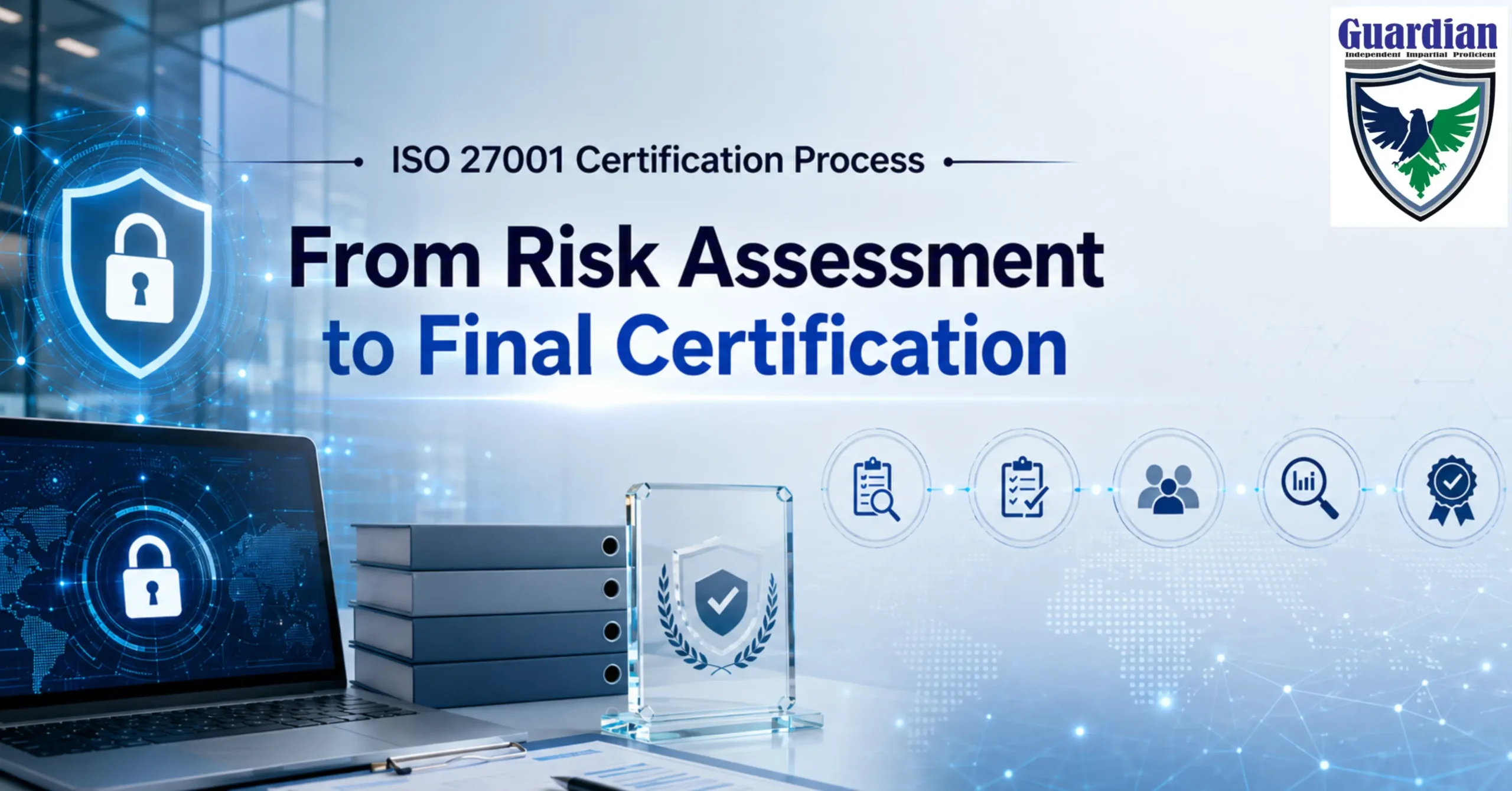 ISO 27001 certification process showing risk assessment
