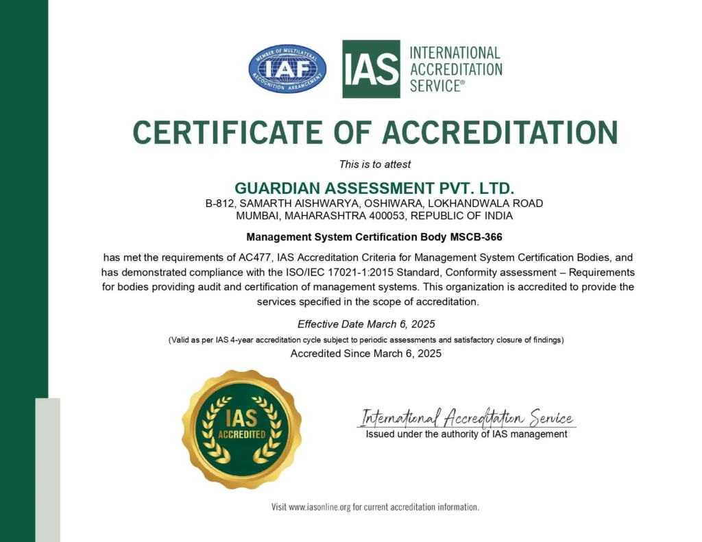 iso certification services