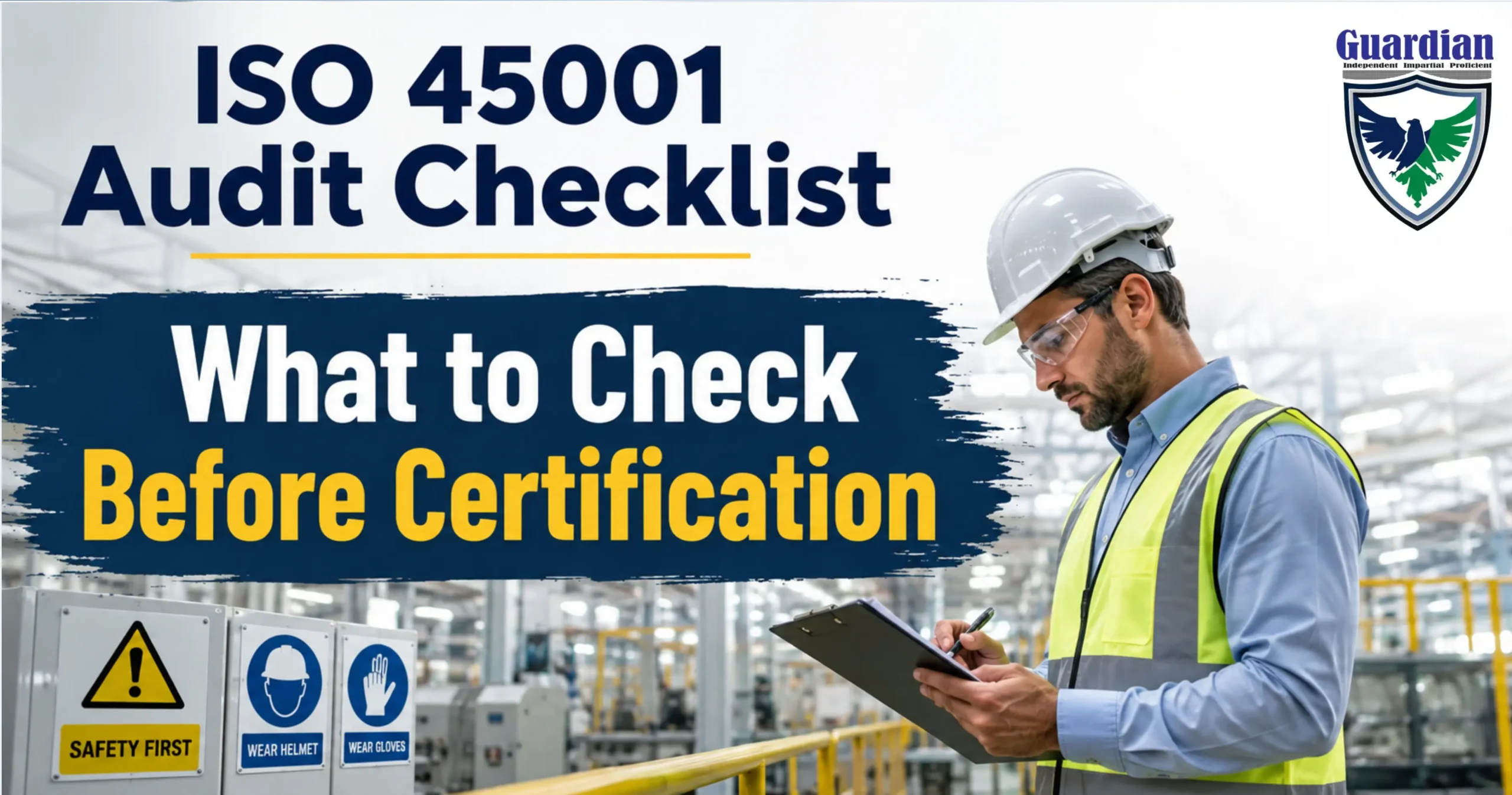 ISO 45001 audit checklist for certification preparation